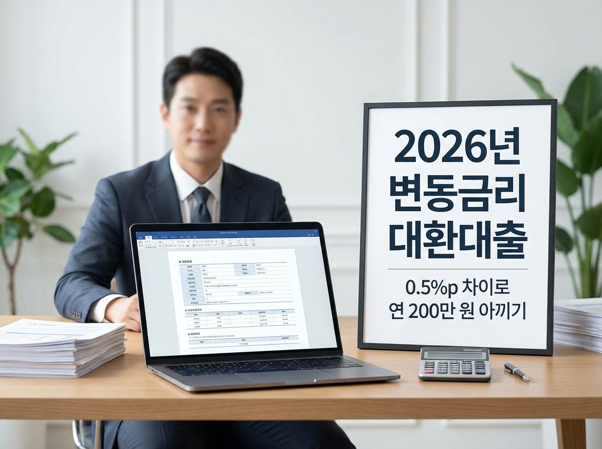 2026년 변동금리 대환대출, 0.5%p 차이로 연 200만 원 아끼기