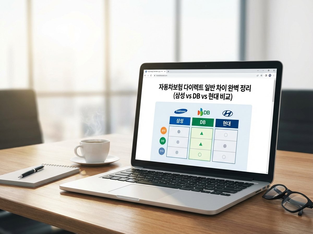 자동차보험 다이렉트 일반 차이 완벽 정리: 2026년 최신 비교 (삼성 vs DB vs 현대)