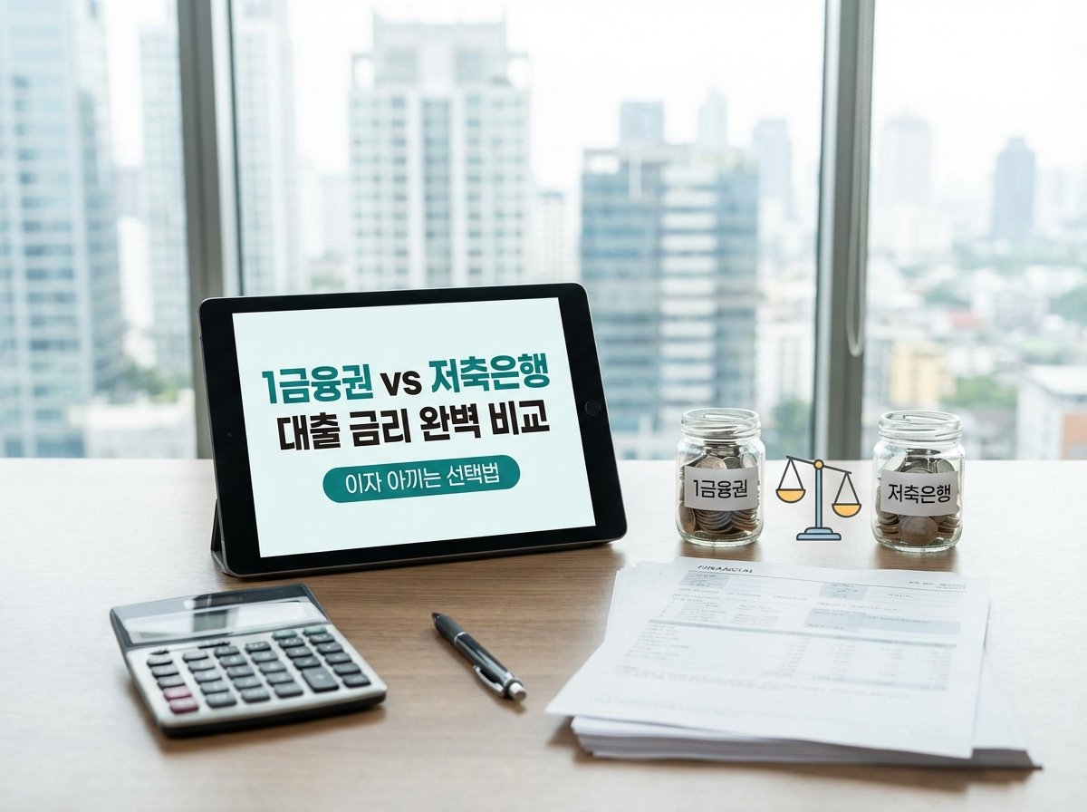 1금융권 vs 저축은행 대출 금리 완벽 비교 (이자 아끼는 선택법)