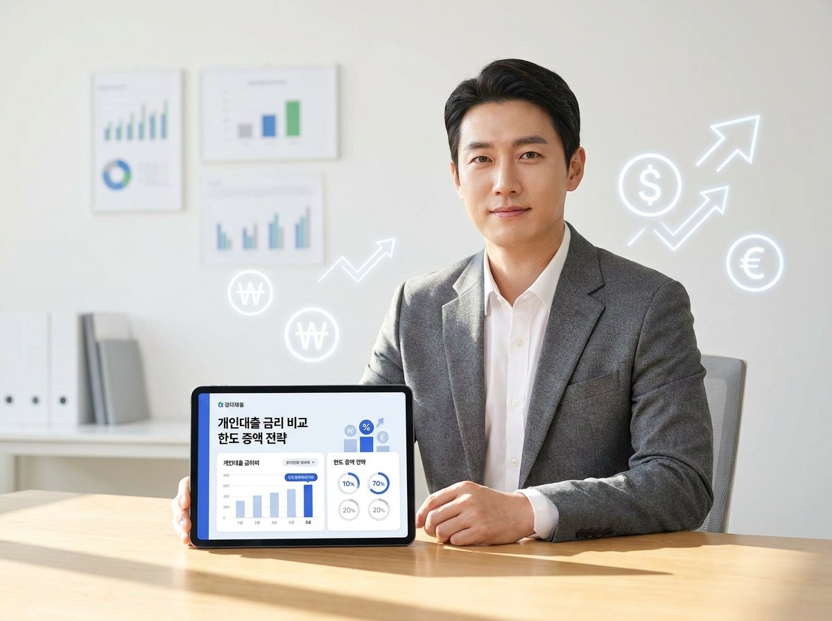 신용대출 금리 비교 & 한도 증액 전략: 1% 차이로 수백만원 아끼는 완벽 가이드
