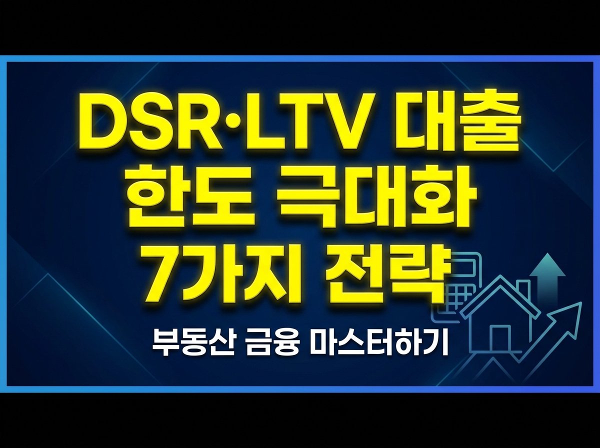 DSR·LTV 규제 완전 정복: 대출 한도 최대로 받는 7가지 전략