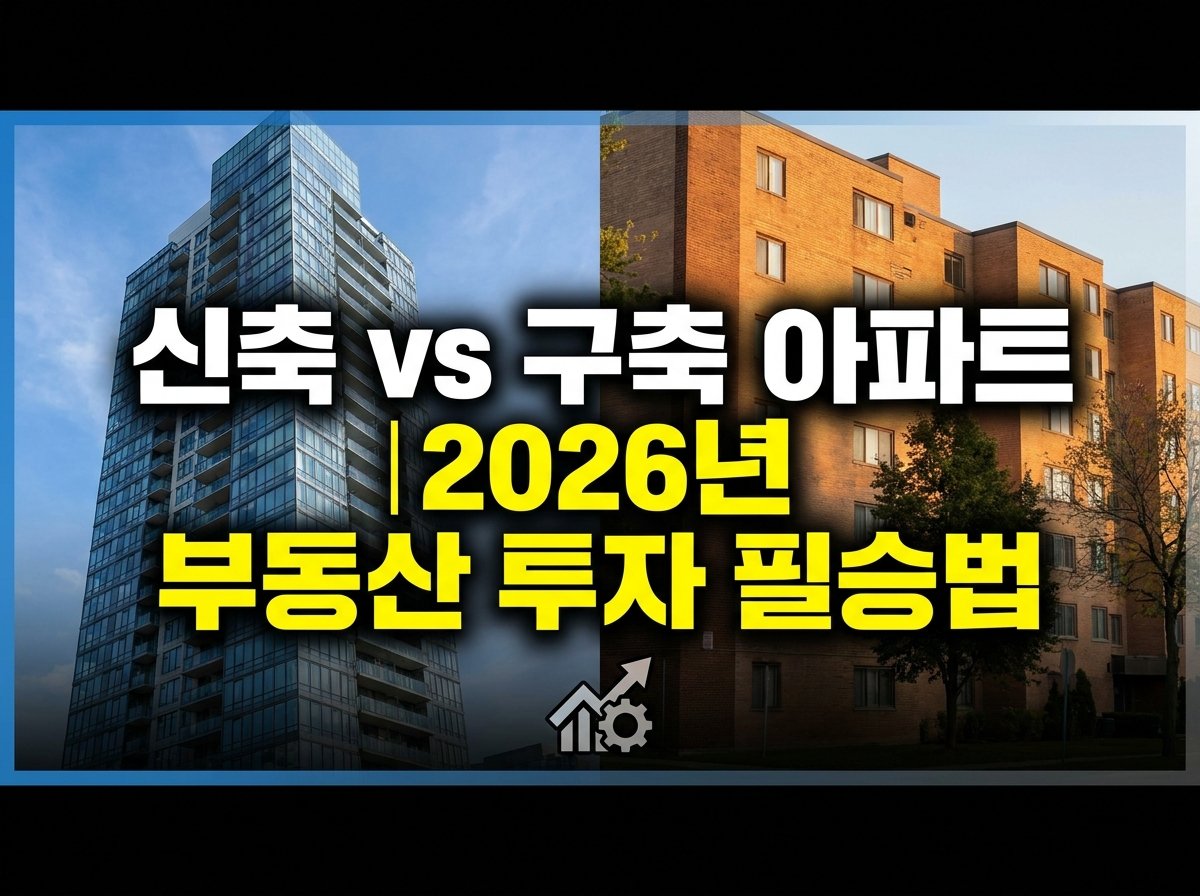 신축 vs 구축 아파트 | 2026년 내 월급으로 건물주 되는 실거주·투자 전략 필승법 (DSR, PF 완벽 분석)